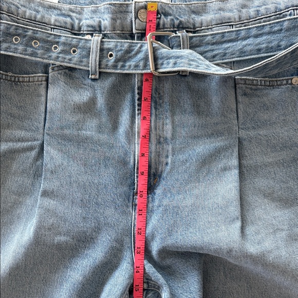 Agolde Reworked 90's Jeans Paperbag High Waisted Belted Revival Sz 27 - Picture 10 of 15